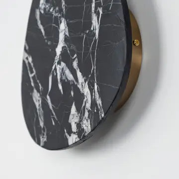 Handmade Black Étoile Marble Sconce - Twin Set