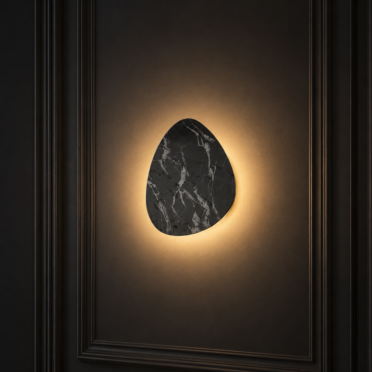 Handmade Black Étoile Marble Sconce - Twin Set